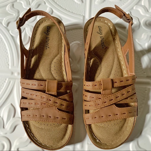 EASY STREET Kehlani Women's Tan Slingback Sandals 9.5 - Picture 5 of 12